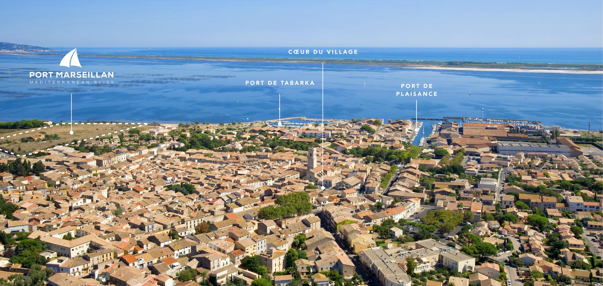 Port Marseillan aerial view